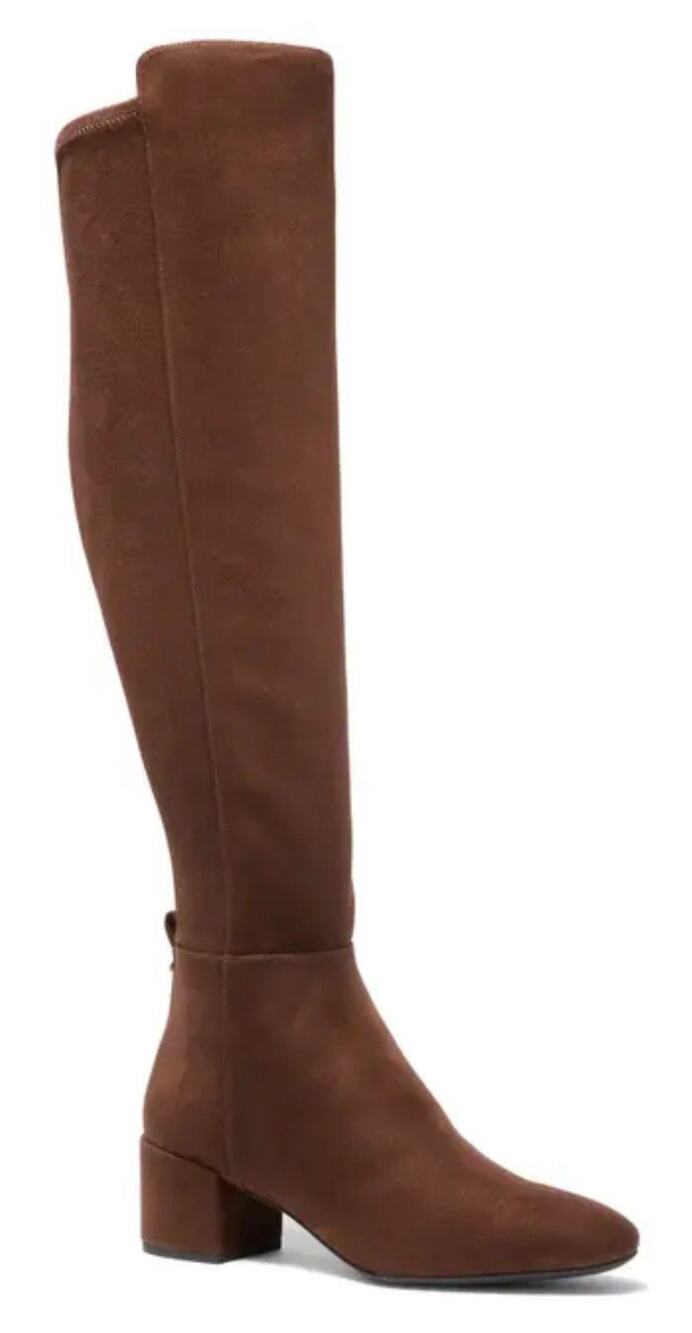 MICHAEL KORS Braden Suede Side-Zip Over The Knee Boots Women's Size 8 US